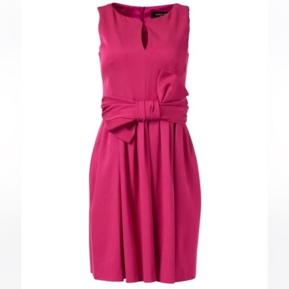 PAULE KA Fuschia Pink Ottoman Stretch Dress 8 NWT - Picture 4 of 15